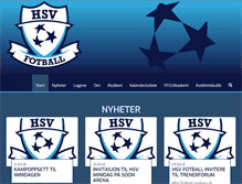 Tablet Screenshot of hsvfotball.no